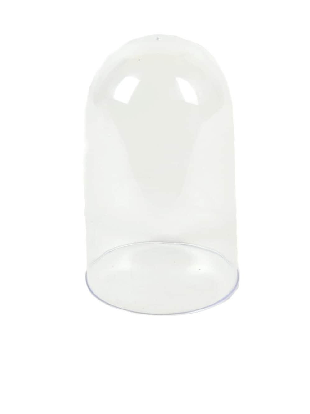 12 Clear Plastic Domes With Snap in Bottom 4 Inches Tall 2-3/8 Diameter 