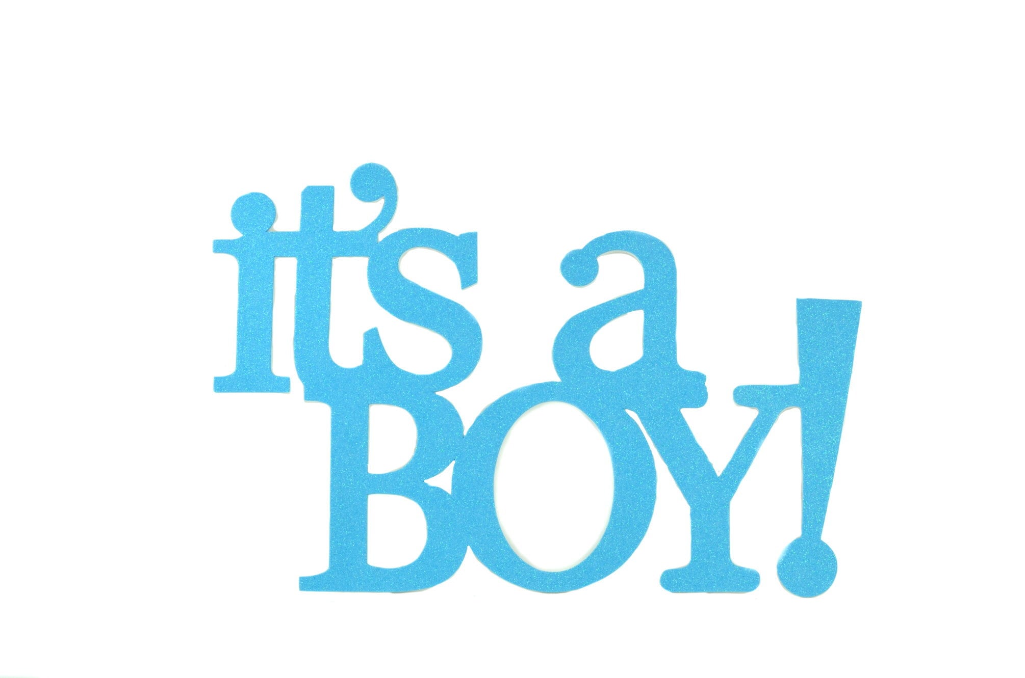 It's A Boy Glitter Foam Baby Shower Banner Etsy