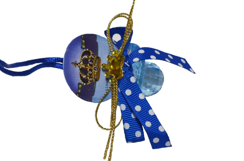 Pacifier Necklaces Baby Shower Games. Crown Figurine. Etsy