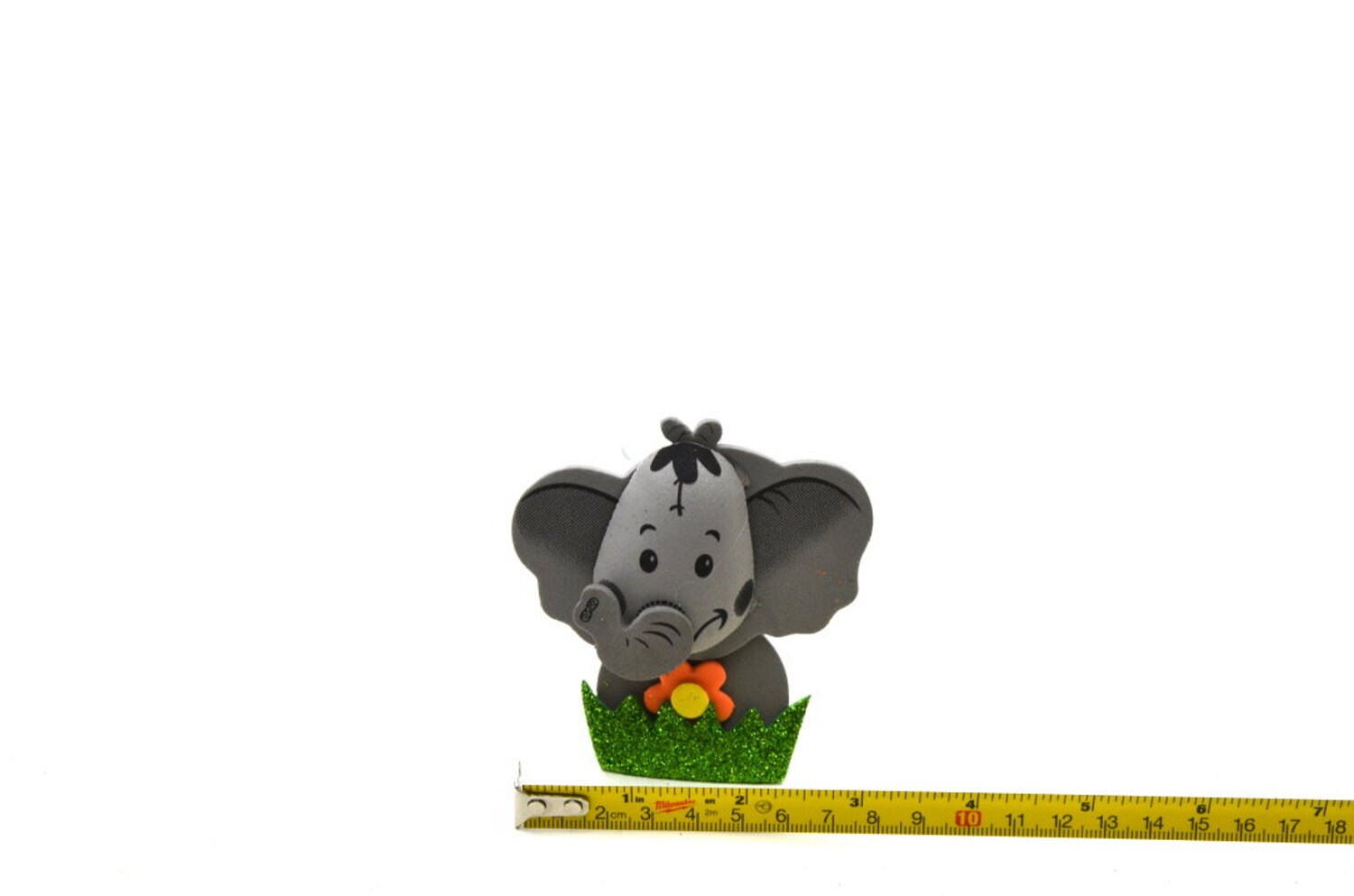 Elephant 3D Glitter Foam Party Favors. M S