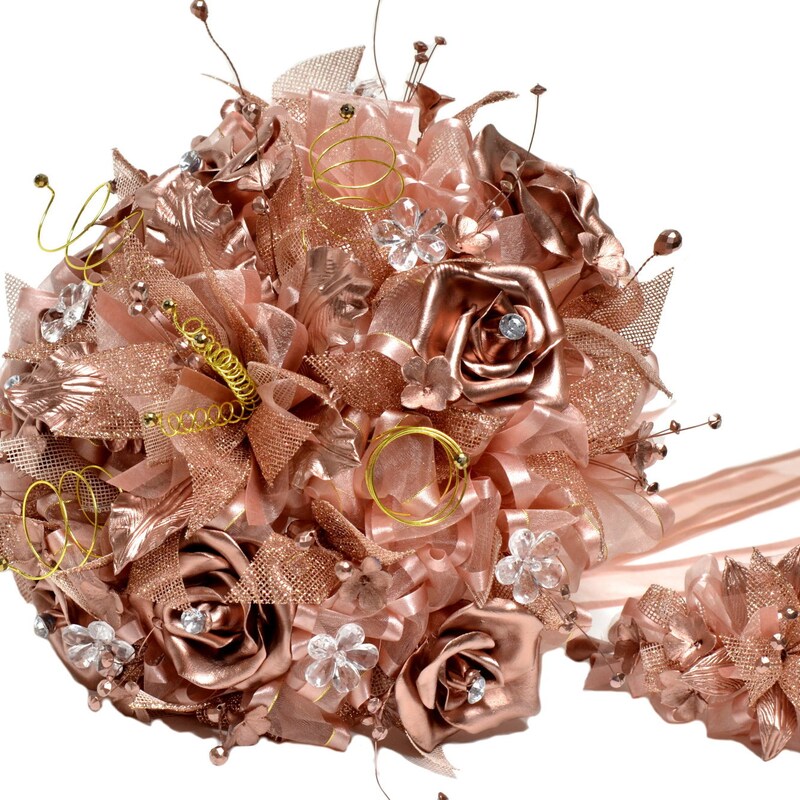 Rose Gold Bouquet - Etsy