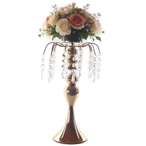 Kristallljusstake mittpunkt 16", hängande kristalldraperidekor bild 16