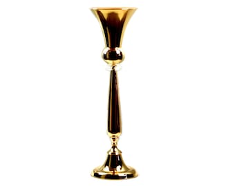 Jarrones metálicos para flores de 86 cm (34") – Soportes altos para centros de mesa de eventos, 2 unidades
