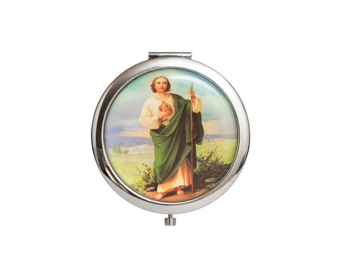 Baptism party favors St. Jude compact mirror gifts