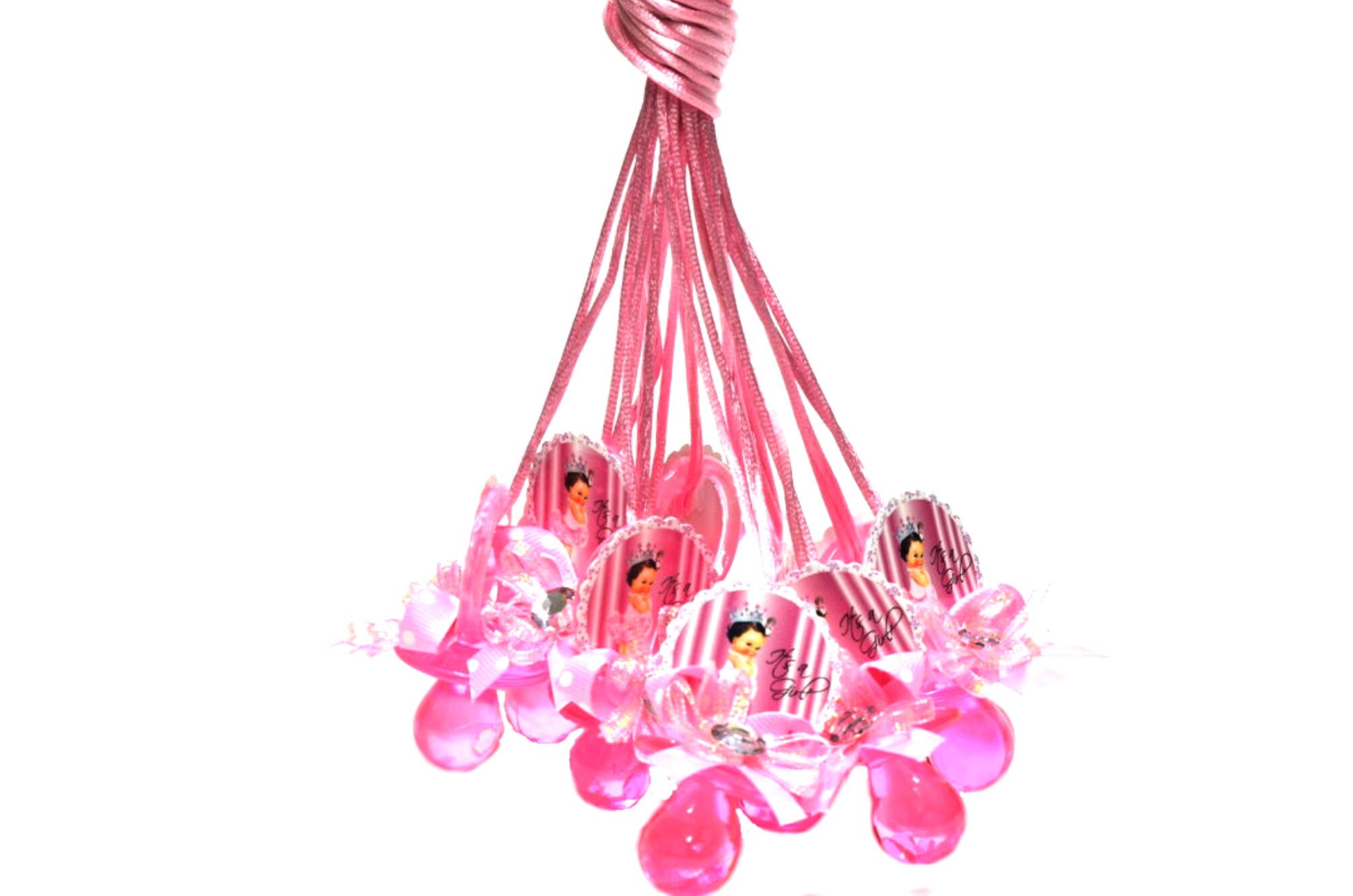 Baby Shower Pacifier Necklace.