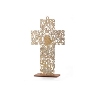 Nuestra Señora de Guadalupe-Decoraciones de Bautismo (Cruz) Versión en español.