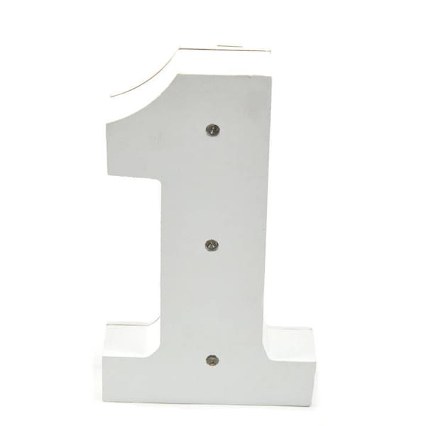 Wooden numbers-light up marquee numbers.