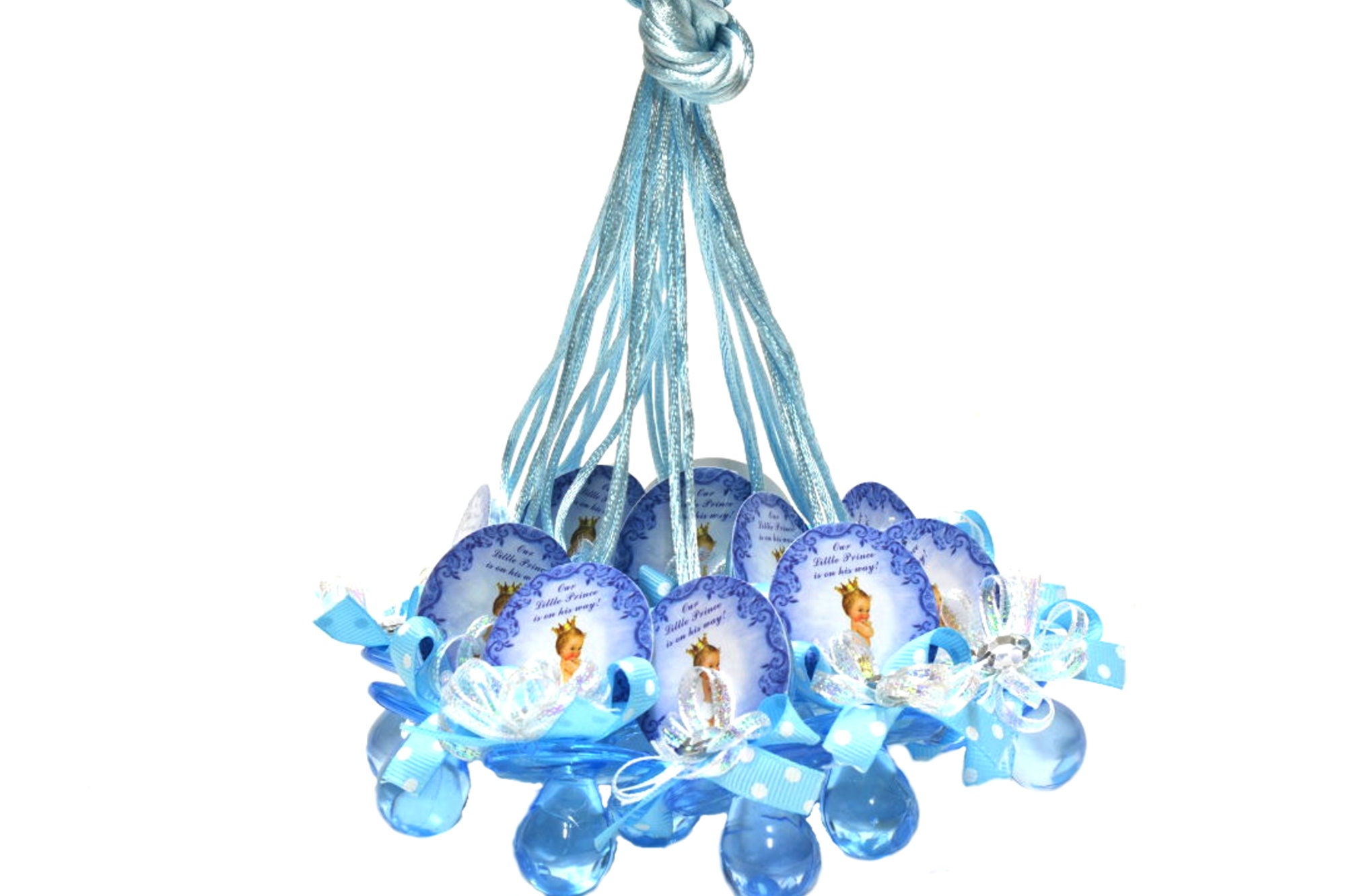 Baby Shower Pacifier Necklace.