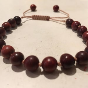 Rosewood knotted bracelet
