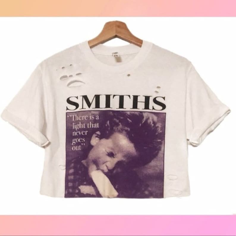 Distressed t shirt The Smiths Crop Top