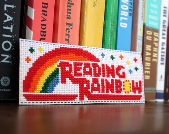Reading Rainbow Cross Stitch Pattern - Etsy