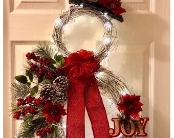led lit snowman christmasholiday grapevine wreath christmas wreath holiday wreath winter wreath snowman wreath christmas gift - Christmas Wreaths Etsy led lit snowman christmasholiday grapevine wreath christmas wreath holiday wreath winter wreath snowman wreath christmas gift - Christmas Wreaths Etsy