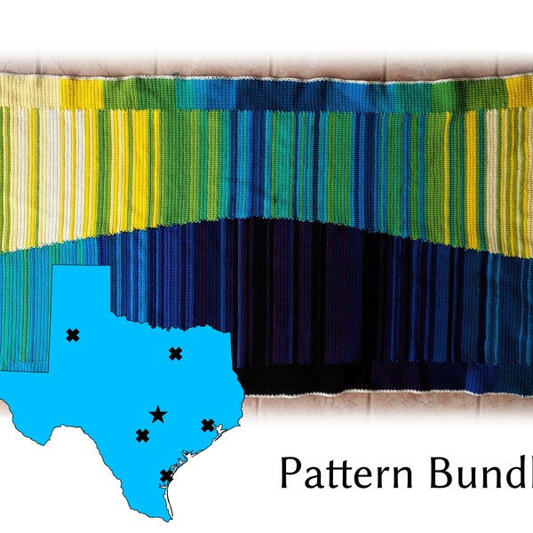 Crochet Afghan Patterns Texas Etsy