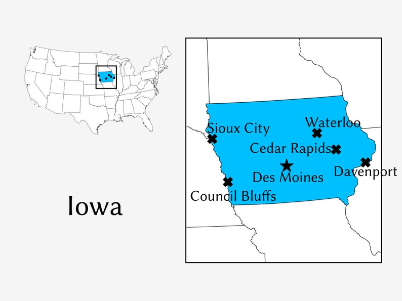 Iowa Temperature Blanket Pattern Bundle, Digital Crochet Knitting Cross