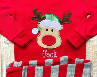 rudolph baby pajamas
