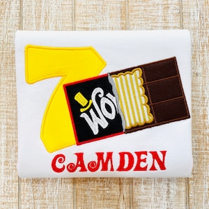Chocolate Bar Embroidered Bodysuit or T-Shirt-Girl or Boy