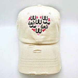 Breast Cancer-Baseball Hat-Many Hat Color Choices
