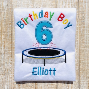 Jumping Trampoline Party Embroidered T-Shirt or Bodysuit-Boys or Girls