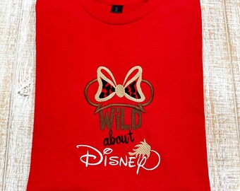 Wild About-Embroidered Sweatshirt or T-Shirt