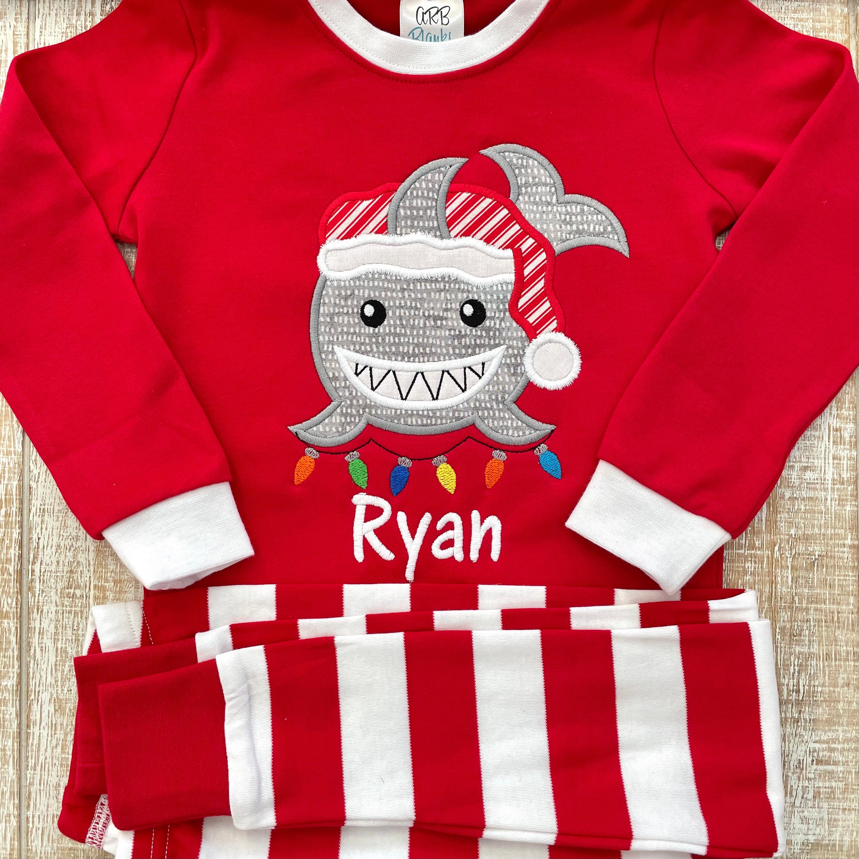 Baby Shark Pajamas - Etsy Baby Shark Pajamas - Etsy