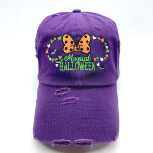 Magical Halloween Embroidered Cap-Many Cap Color Choice-Adults and Kids