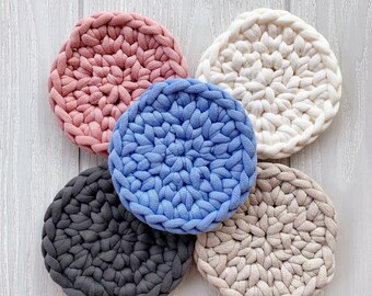 Cape Coasters | Handmade chunky knit coasters