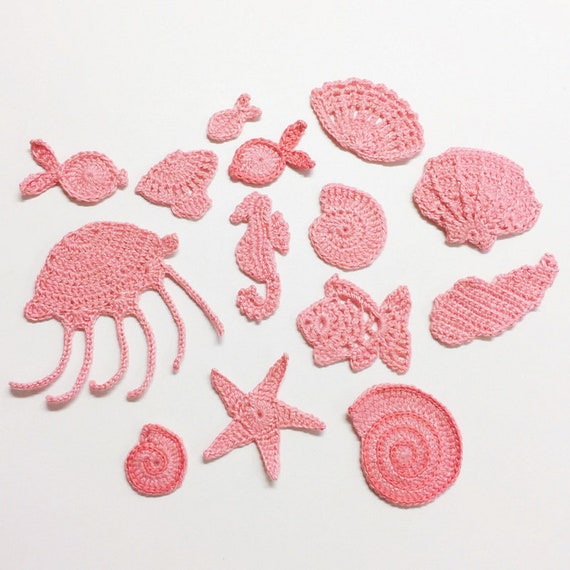 Mermaid Party Decoration Beach Patches Mini Patch Crochet Etsy