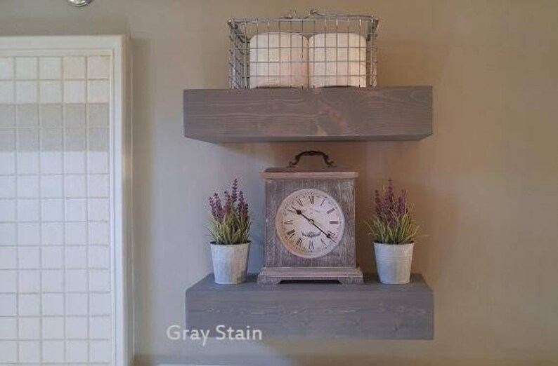 Floating Shelf Wood Rustic Image 0