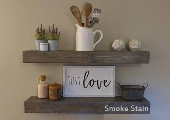 Floating Wood Shelves Rustic Shelf 50