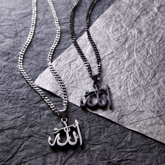 Allah Pendant Necklace Men - Etsy