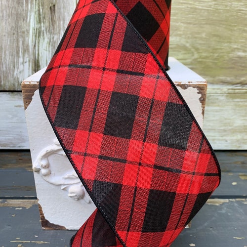 10 YRDS 4 D.STEVEN Ribbon Red Black Stripe - Etsy