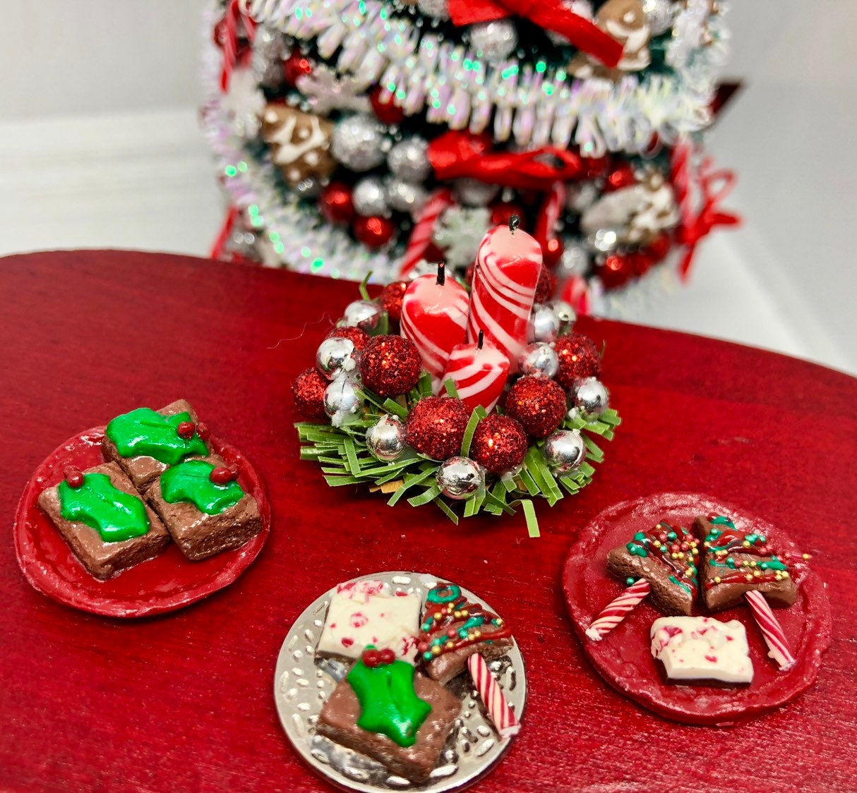 Christmas Desserts 1:12 Dollhouse Miniature Food Dollhouse ...