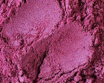 Polvo de pigmento de mica fucsia: grado cosmético para resina, jabón y manualidades.