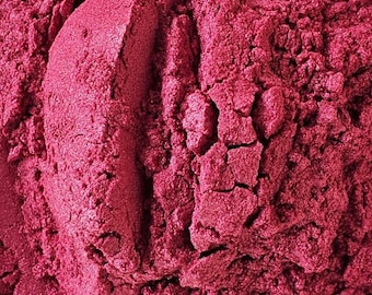 Polvo de mica frambuesa: pigmento de grado cosmético para jabón, resina y manualidades.