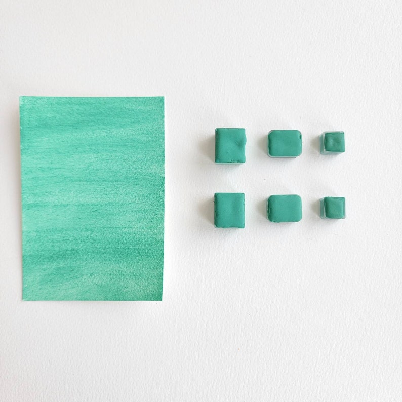 Malachite Earth genuine semi-precious mineral watercolor mint gr Malachite Earth genuine semi-precious mineral watercolor mint gr