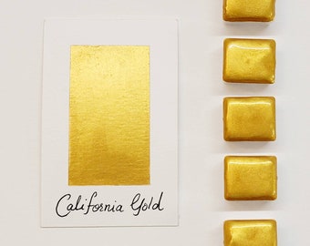 24K California-aquarel - handgemaakte verf, inkt voor schilderen, kalligrafie, manuscripten, verlichting, handschrift, journaling, bijou