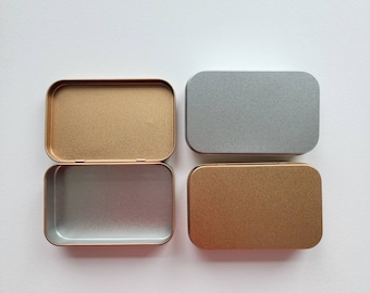 Empty Tin - Watercolor Travel Palette (holds 15 half pans)