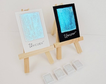 Unicorn Shimmer Watercolor- Handmade Chameleon - Fine Artist Paint Calligraphy ink, Journaling, Brush Lettering Dual Shimmer ColorShift