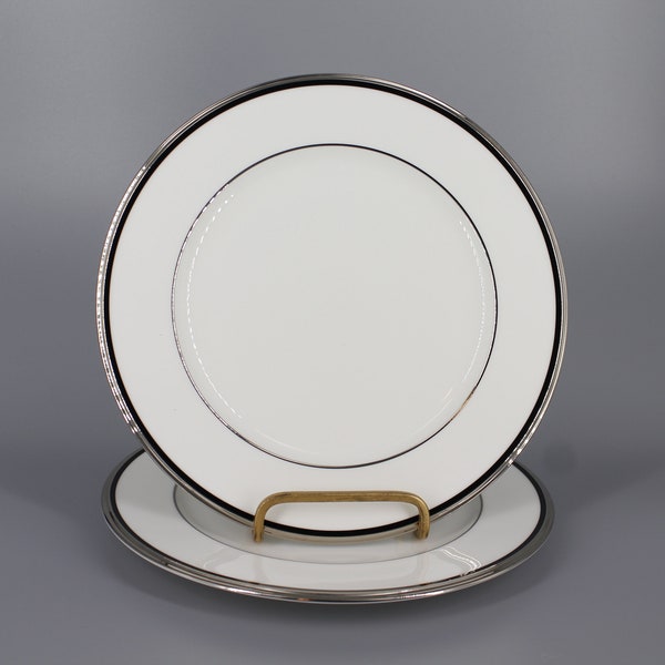 Noritake Salad Plates Sterling Tribute 9770 Set of 2