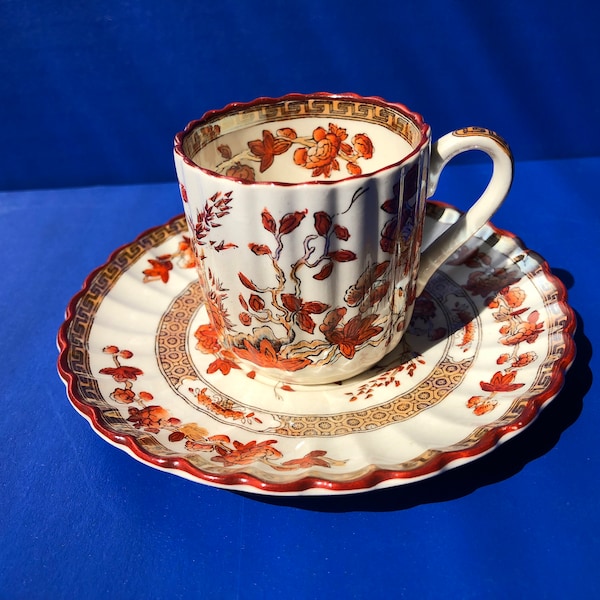 Copeland Spode India Tree Demitasse Cup & Saucer Set with Old Mark