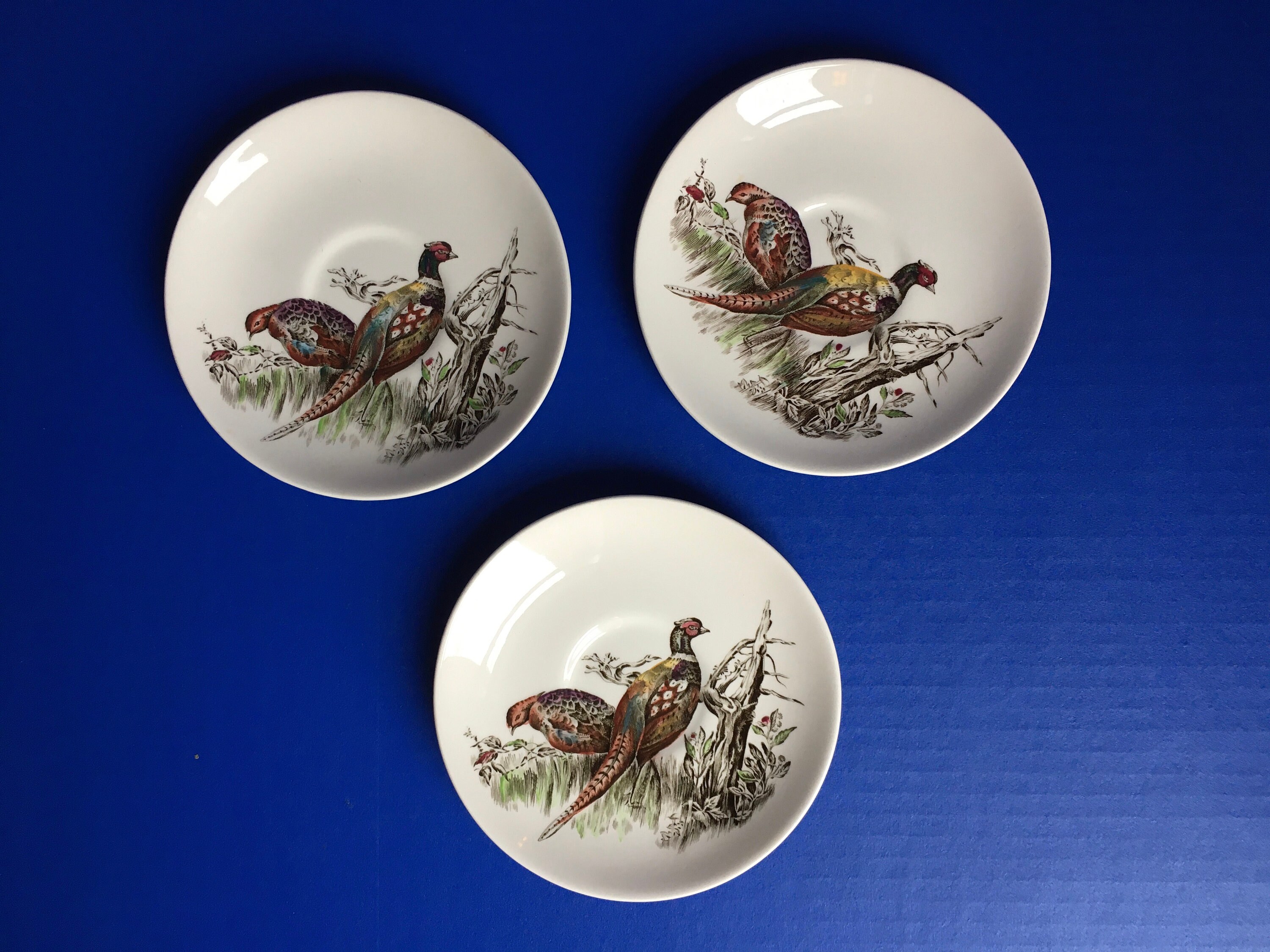 Vintage Johnson Brothers Game Birds Pheasant Cup & Saucer Etsy