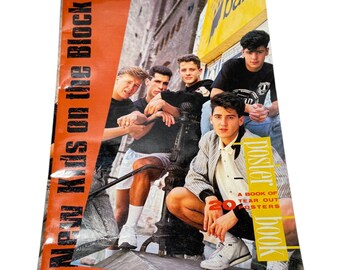 New Kids on the Block Poster Book Large 1990 Vintage 20 Posters NKOTB
