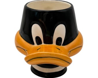 Applause Daffy Duck Mug Ceramic Black 1989 Vintage Warner Bros Looney Tunes