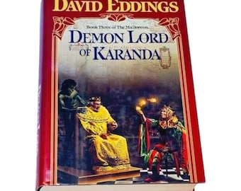 Demon Lord of Karanda Book David Eddings HC DJ Del Rey First Edition 1988