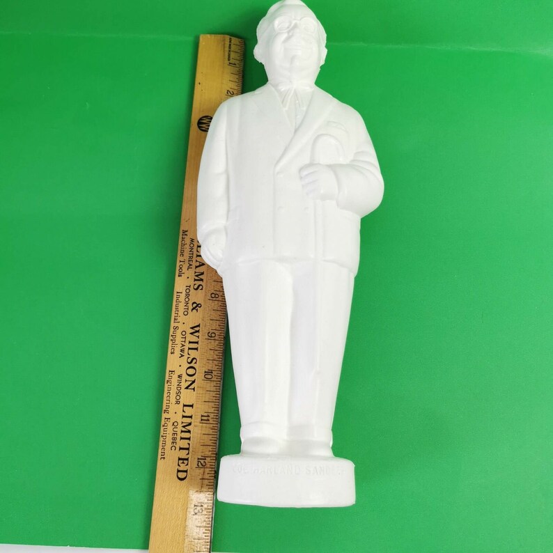 Vintage Original Colonel Sanders White Plastic Piggy Bank Etsy