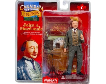 Canadian Legends John A. Macdonald Action Figure Historical New Vintage 2002
