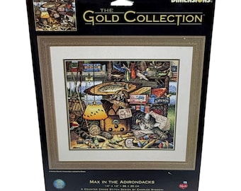 Dimensions Gold Collection Cross Stitch Kit  Max Adirondacks Wysocki 2002