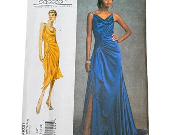 Vogue V1031 Belleville Sassoon Dress Size 18 20 22 Uncut Sewing Pattern Designer Plus Size