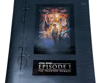Star Wars Episode I Phantom Menace Movie Deluxe Souvenir Book  Black 1999