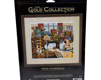 Dimensions Gold Collection Maggie the Messmaker Cross Stich Kit Wysocki 1998